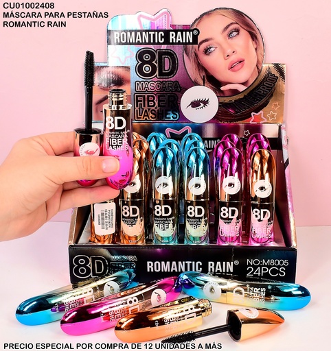 [CU01002408] MASCARA P/PESTAÑAS 8D ROMANTIC RAIN M8005