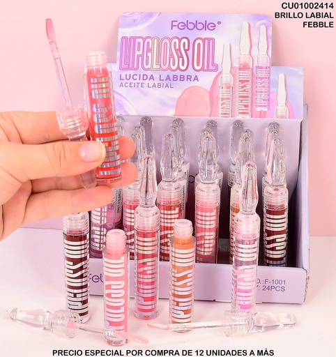 [CU01002414] LIPGLOSS OIL LUCIDA LABBRA FEBBLE COL.SURT. F-1001