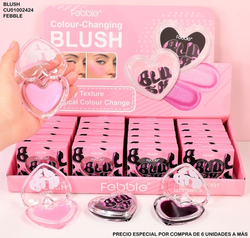 [CU01002424] BLUSH EN FORMA DE CORAZON FEBBLE FBC027