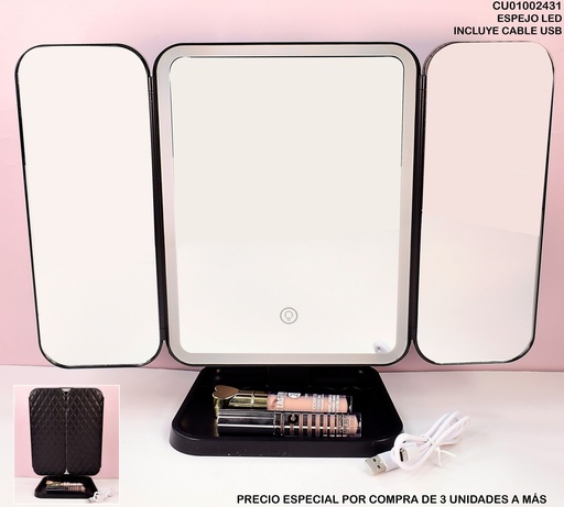 [CU01002431] ESPEJO 3 PANELES ADH-3300