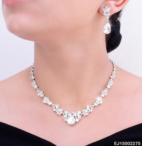 [EJ15002275] JUEGO ZIRCONIAS GOTAS/HOJITAS SE733-83