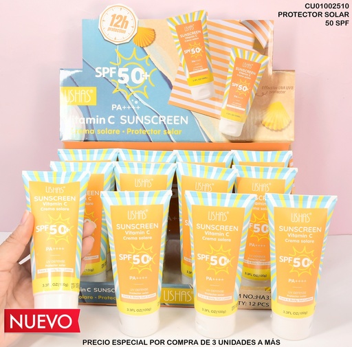 [CU01002510] BLOQUEADOR SOLAR SPF50+ HA338 VITAMINA C