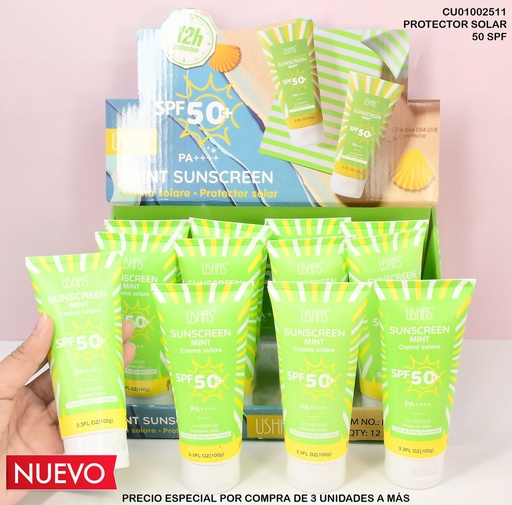 [CU01002511] BLOQUEADOR SOLAR SPF50+ HA337 MENTA