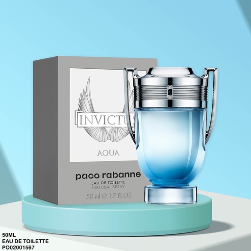[PO02001567] PERFUME INVICTUS AQUA MEN PACO RABANNE 50ML EDT