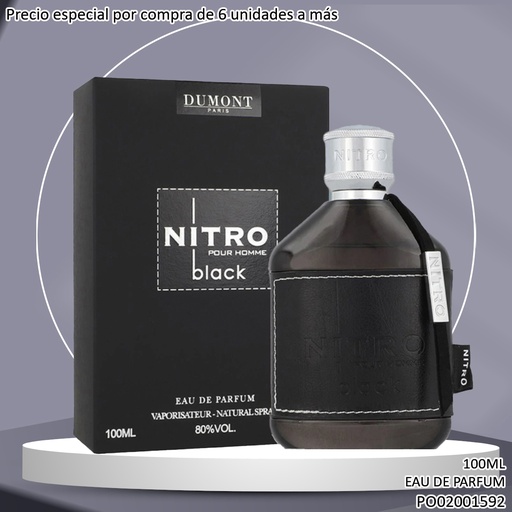 [PO02001592] PERFUME NITRO POUR HOMME BLACK DUMONT EDP 100ML