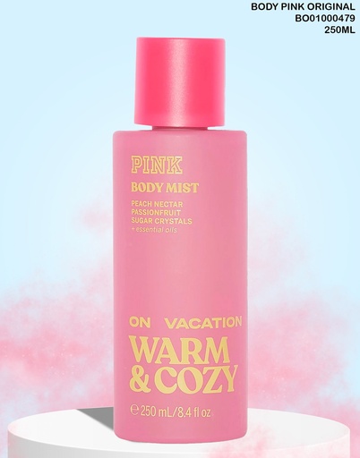 [BO01000479] BODY MIST PINK WARM & COZY ON VACATION 250ML