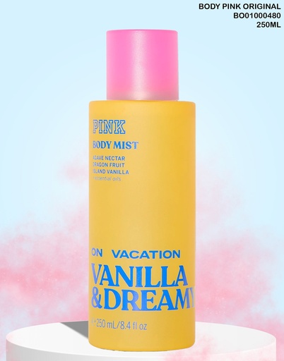 [BO01000480] BODY MIST PINK VANILLA & DREAM ON VACATION 250ML