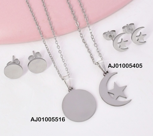 [AJ01005405] JUEGO PLAT. PLACAS MEDIA LUNA C/ESTRELLA SA741-143/F9261-199 EC.