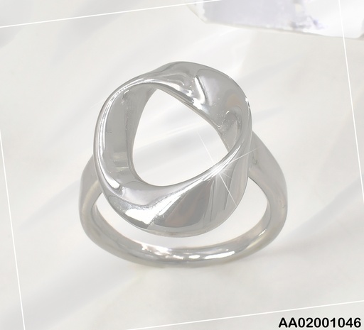 [AA02001046] ANILLO PLAT. "0" CON DOBLEZ VD084987-113