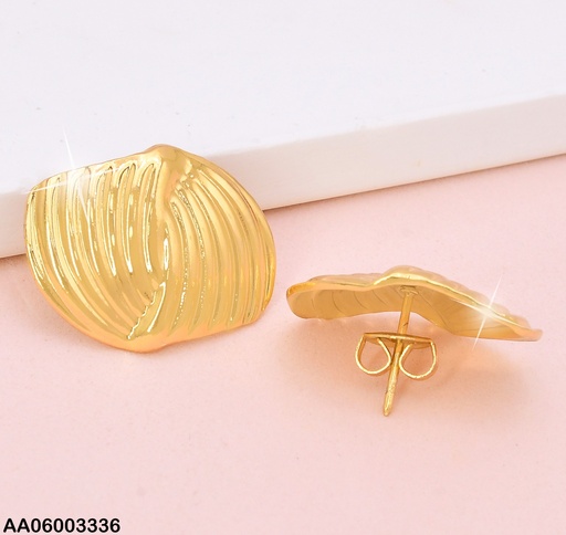 [AA06003336] ARETES DOBLE ABANICOS C/RAYAS  EA1135-270