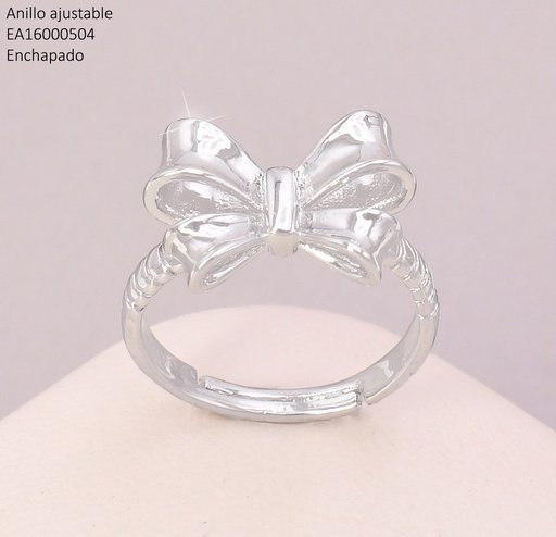 [EA16000504] ANILLO PLATEADO LAZO RE135-9