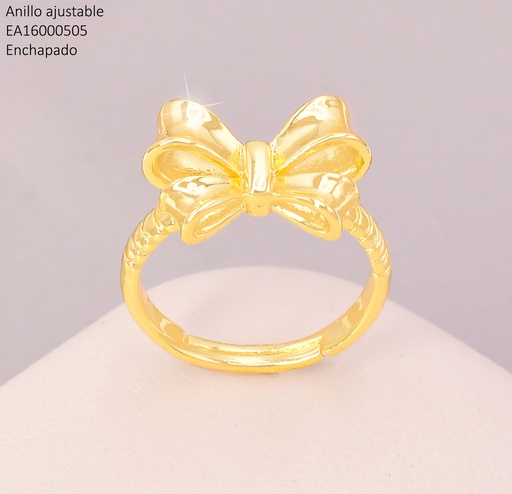 [EA16000505] ANILLO DORADO LAZO RE136-9