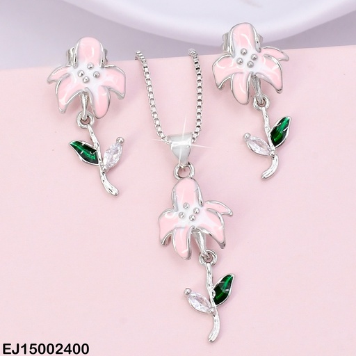[EJ15002400] SET PLAT FLORES ALARGADAS COL SURT. SE593-9