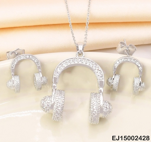 [EJ15002428] SET PLAT.AUDIFONOS OVER-EAR ZIRC SE754-3