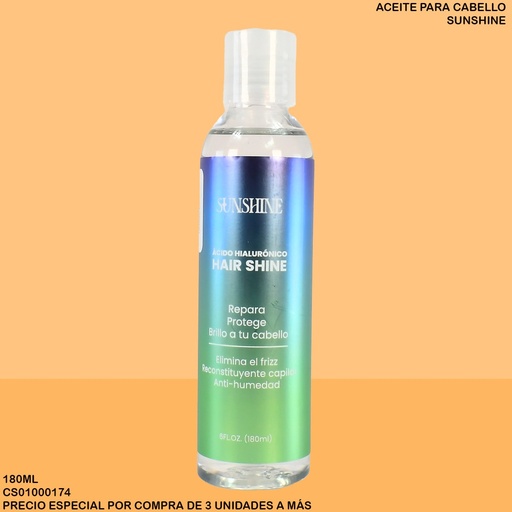 [CS01000174] GOTAS SUNSHINE 180ML FRAGANCIAS SURTIDAS AS-HS180