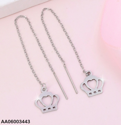 [AA06003443] ARETES PLAT.VIOLADORAS CROQUI CORONA A8583