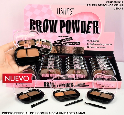 [CU01002591] POLVO GLAMOUR DE CEJAS USHAS C/APLICADOR UF057
