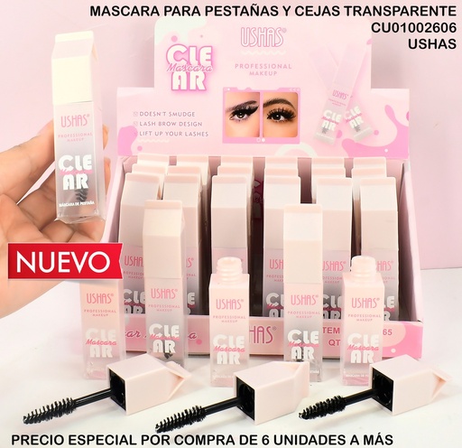 [CU01002606] MASCARA PESTAÑAS CLEAR USHAS UC065
