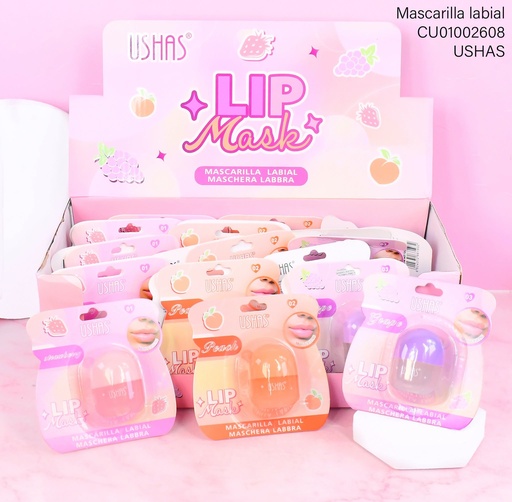 [CU01002608] MASCARA LABIAL USHAS FRUTAL SURTIDOS UC014F