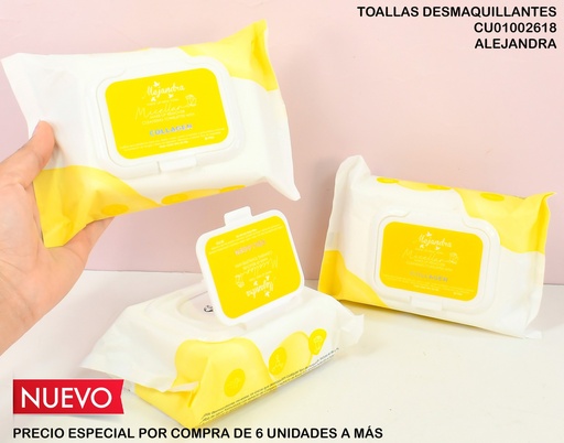 [CU01002618] TOALLAS DESMAQUILLANTES (30) ALEJANDRA COLLAGEN ALE-D