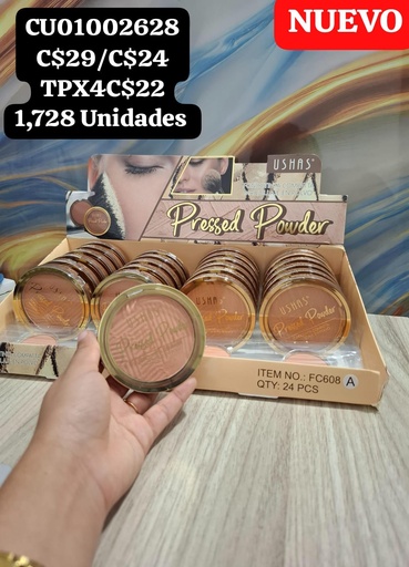 [CU01002628] POLVO COMPACTO USHAS FC608(A)