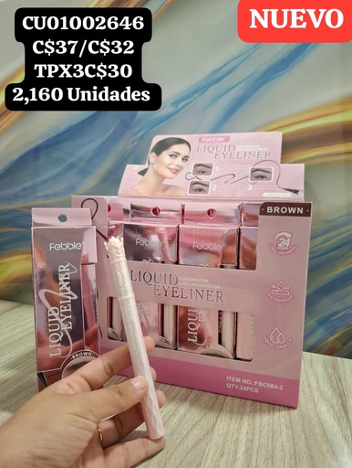 [CU01002646] DELINEADOR OJOS LIQUIDO FEBBLE FBC064-2