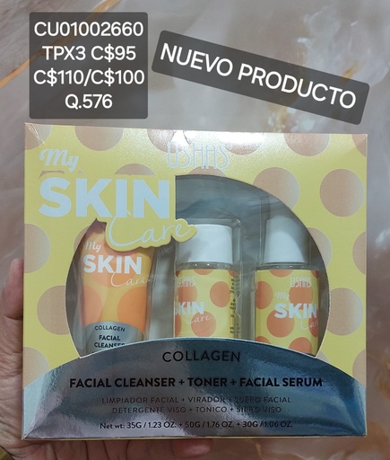 [CU01002660] KIT CUIDADO FACIAL COLLAGEN 3PCS USHAS HA393
