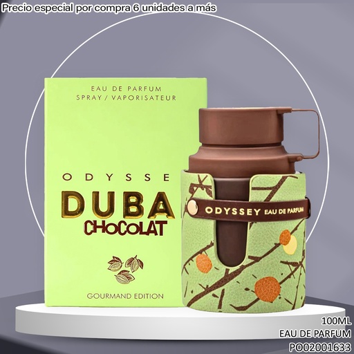 [PO02001633] PERFUME ODYSSEY ARMAF DUBAI CHOCOLAT EDP 100ML