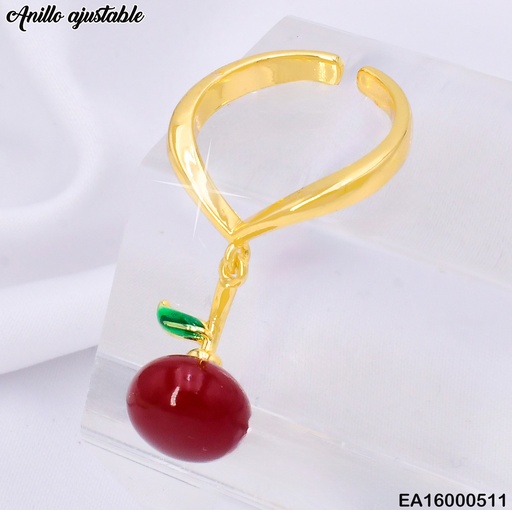[EA16000511] ANILLO DOR MAZANA MD COLGANTE RE175-9