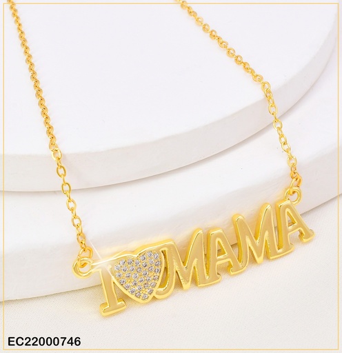[EC22000746] CADENA C/DIJE FIJO: "I♥️MAMA"011N579-826