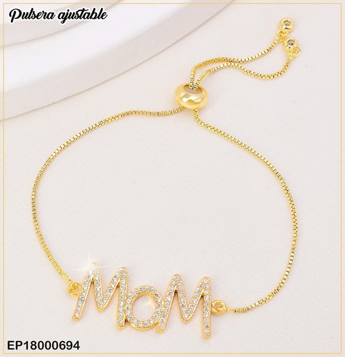 [EP18000694] PULSERA AJUST."MOM" ZIRCONIAS N2031