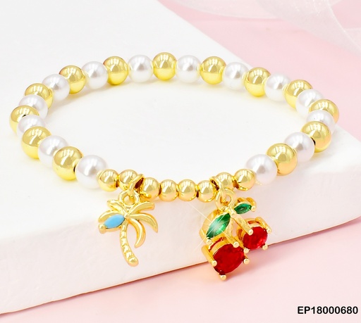 [EP18000680] PULSERA PELOTITAS/PERLAS/FLOR/CEREZAS BE384-294 (CHE)