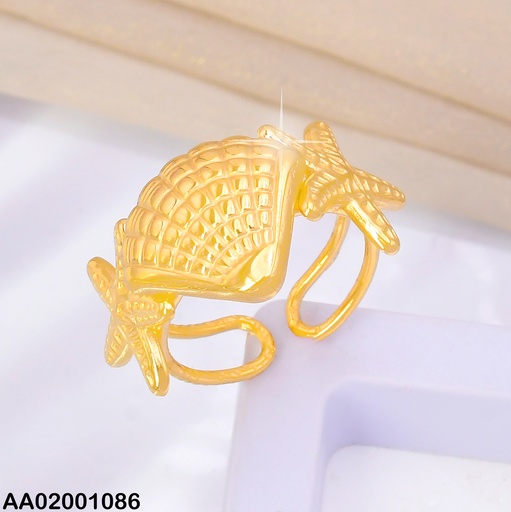 [AA02001086] ANILLO DOR ESTRELLAS DE MAR/OSTRA RA539-45