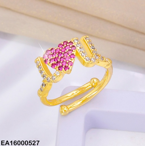 [EA16000527] ANILLO  AJUSTABLE  I❤️U RE140-313