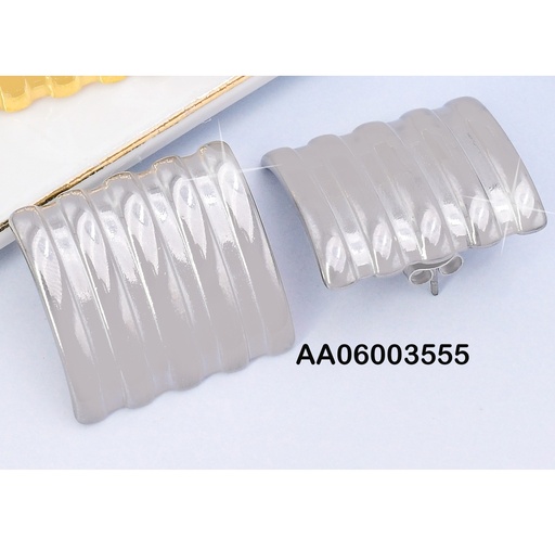 [AA06003555] ARETES PLAT PLACA  RAYAS VERTICALES VD085471-149