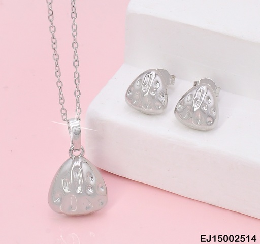 [EJ15002514] SET PLAT TRIANGULO PUNTEADO PQ K7061-205