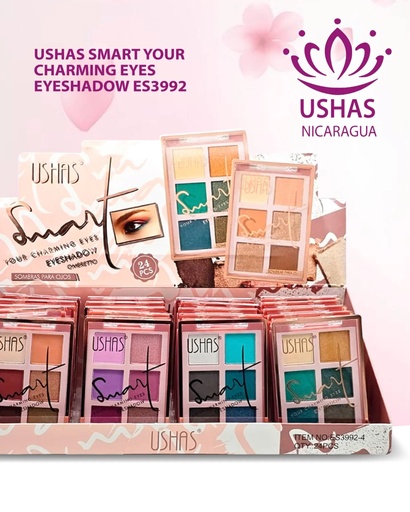 [CU01002722] PALETA 6 SOMBRAS SMART USHAS ES3992-4 SURTIDOS