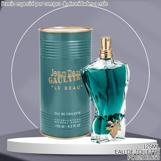 [PO02001650] PERFUME LE BEAU MALE MEN JEAN PAUL GAULTIER EDT 125ML