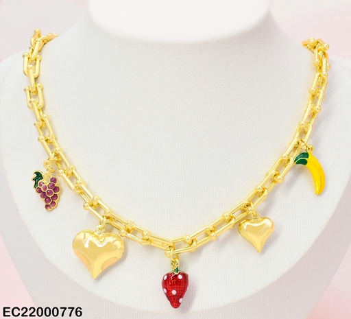 [EC22000776] CADENA ESLAB. LARGOS/BANANA/FRESA/CORAZON/UVA (CHE) CE253-9
