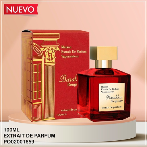 [PO02001659] PERFUME MAISON BARAKKAT ROUGE 540 PARFUM 100ML