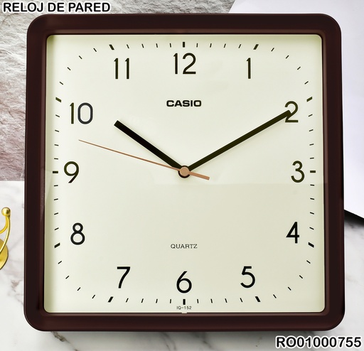 [RO01000755] RELOJ DE PARED CUADRADO SEC/FLUIDO CASIO KCASIQ-152-5D