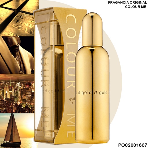 [PO02001667] PERFUME COLOUR ME HOMME GOLD EDP 100ML 01W1CHO/1