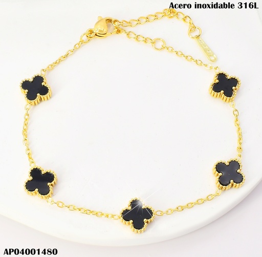 [AP04001480] PULSERA VAN CLEEF (5) NEGRA PQ  K9364-64