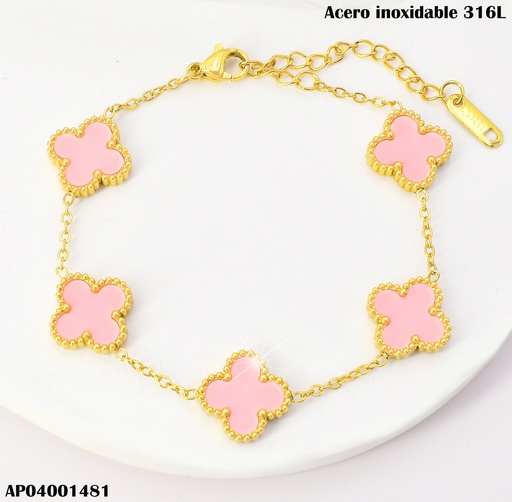 [AP04001481] PULSERA VAN CLEEF (5) ROSADA  K9364-64