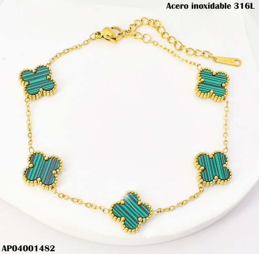 [AP04001482] PULSERA VAN CLEEF (5) VERDE K9364-64
