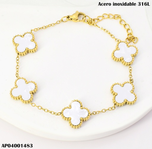 [AP04001483] PULSERA VAN CLEEF (5) BLANCA K9364-64