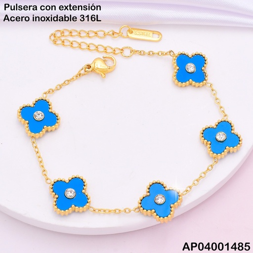 [AP04001485] PULSERA VAN CLEEF ZIRC CENTRO COL SURT. N1528-814/BA2138-331