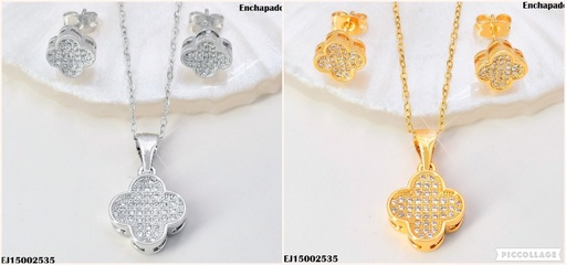 [EJ15002535] SET D/P VAN CLEEF ZIRCONIAS K7697-167