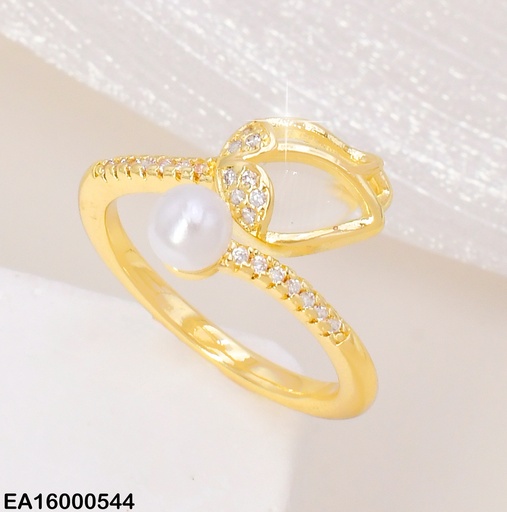 [EA16000544] ANILLO DOR TULIPAN BLANCO RE315-340 (TLP)