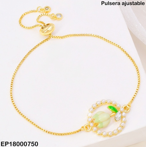 [EP18000750] PULSERA AJUSTABLE TULIPAN EN CIRCULO BE778-6 (TLP)